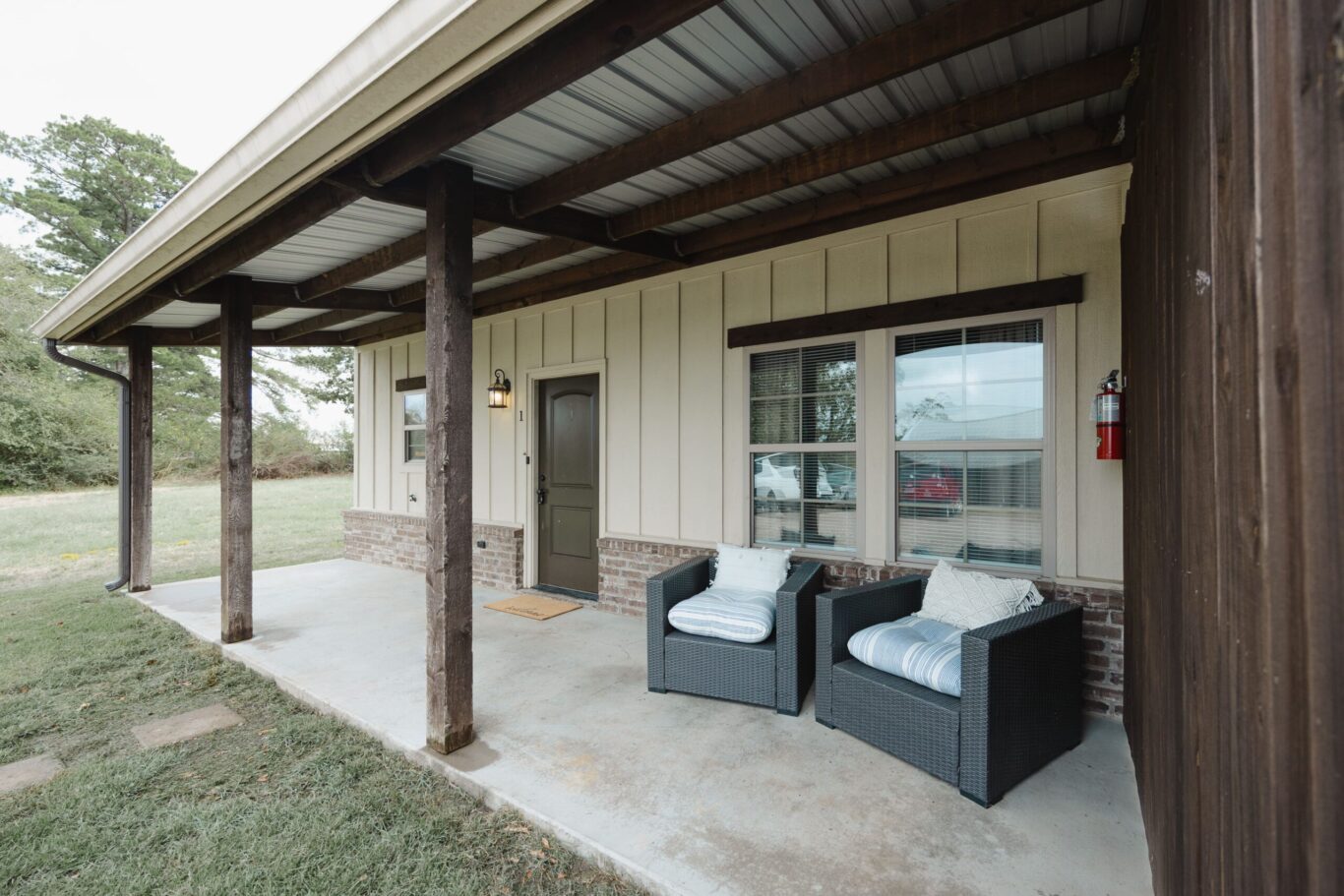 outdoor patio with seating area